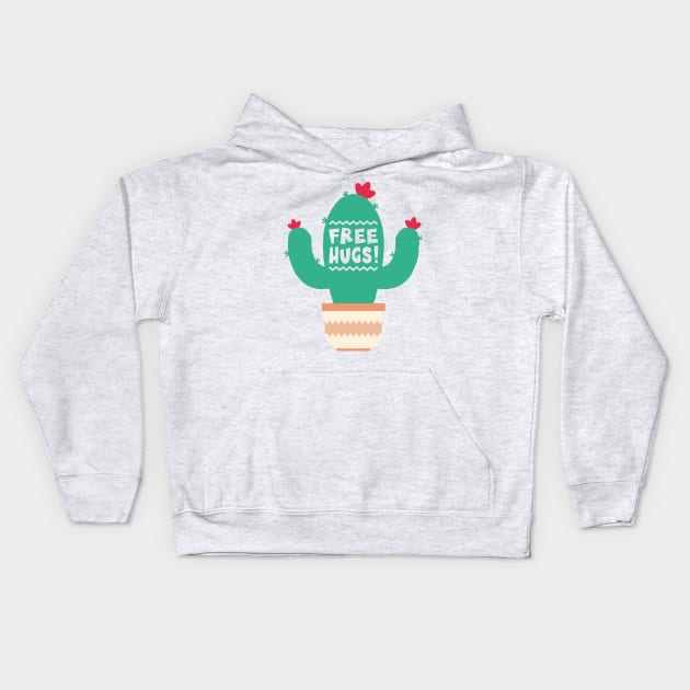 Free hugs Kids Hoodie by Ombre Dreams